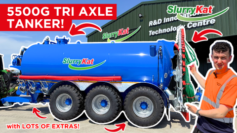 SlurryKat Premium Plus™ 5500G Tri Axle Tanker & 10m Dribble Bar Walkthrough