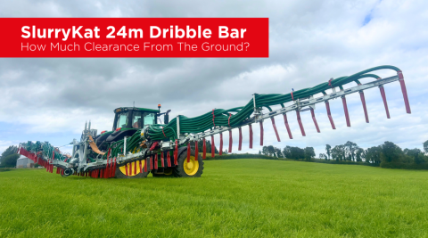 How Much Clearance Does The SlurryKat 24m Dribble Bar Give From The Ground?