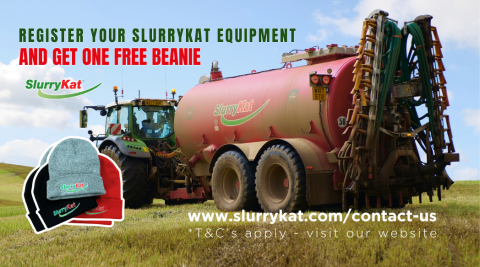 Register Your SlurryKat Machinery for FREE Beanie!
